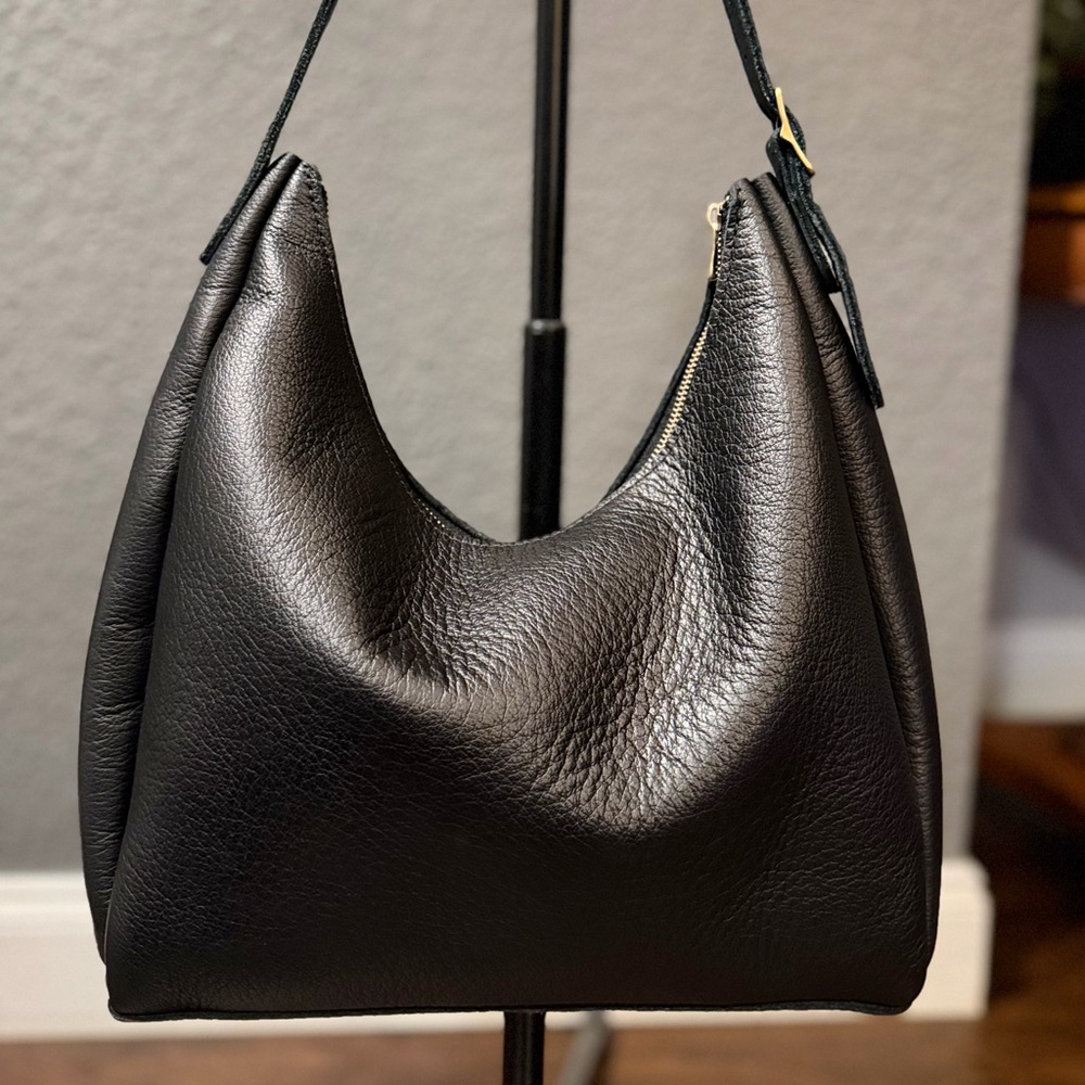Portland Leather Goods Large Aspen – Black Pebble